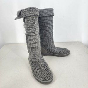 Ugg Classic Cardy II Knit Boot in Grey - Size 6